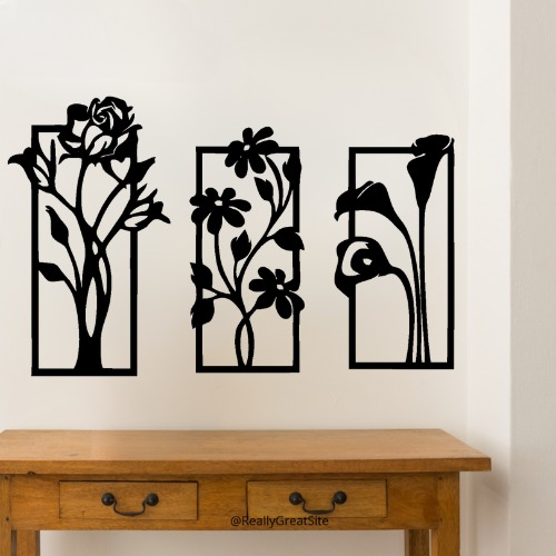 3d Flower Frame Wall Art | Wooden Flower Frame Wall Art | Wall Decoration | Decor For Home Wall Decoration Attractive Wooden Wall Art